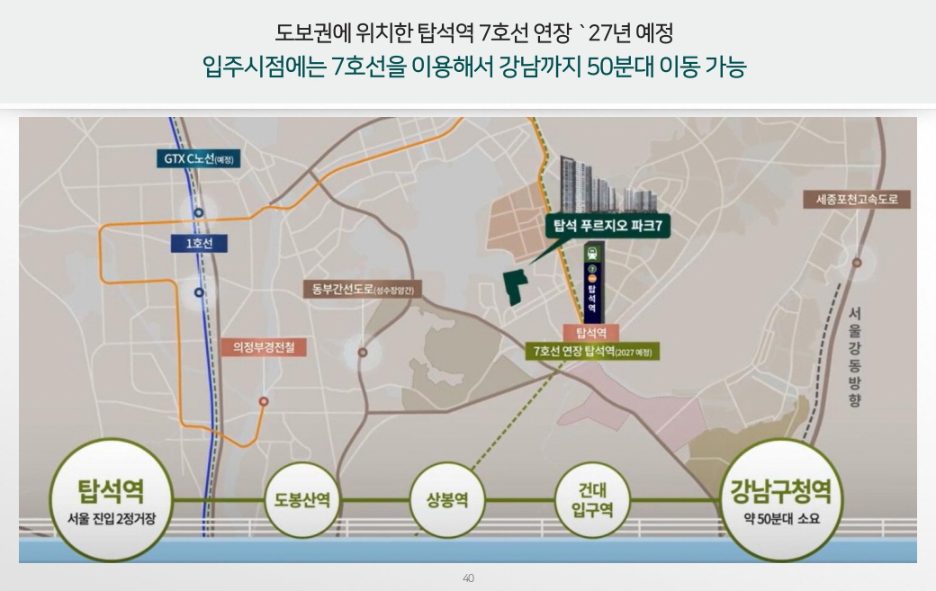 탑석 푸르지오 파크7 입지환경